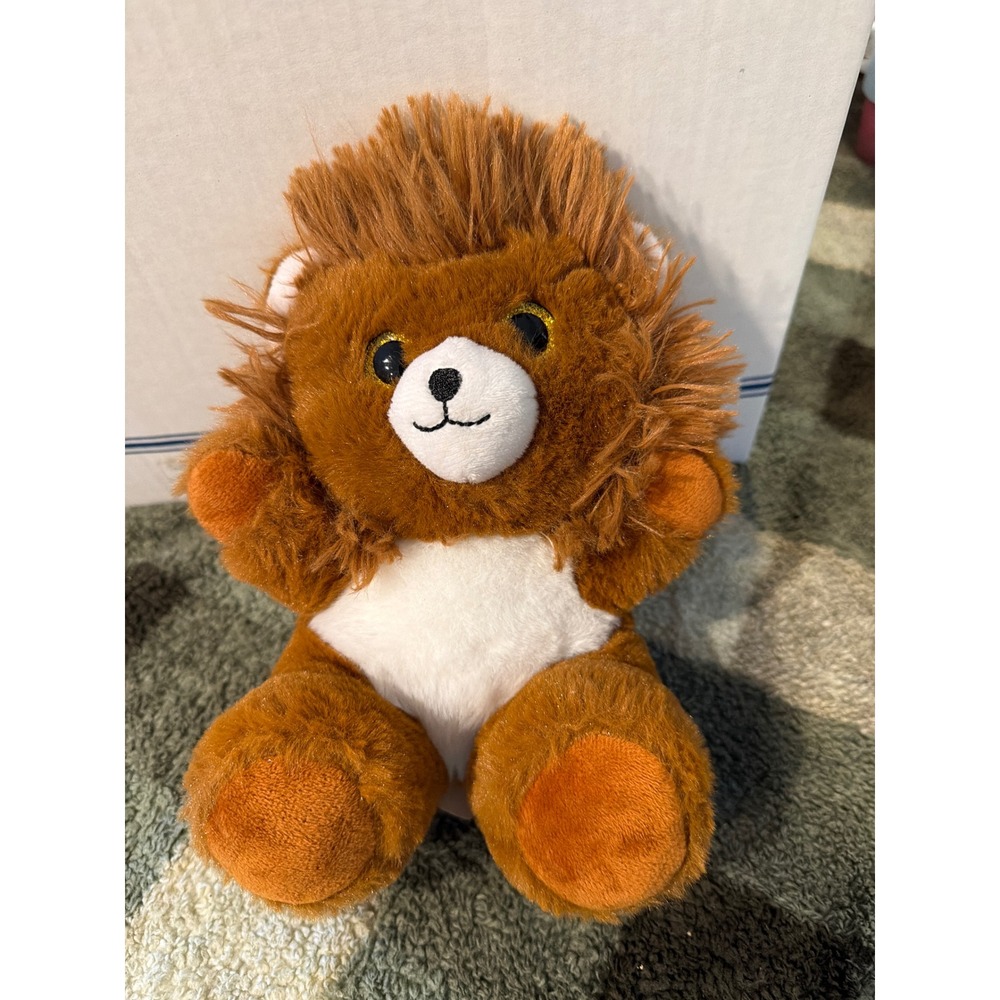 Redemption Plus Lion Plush Stuffed Animal Brown Shaggy Mane Gold Eyes 324140